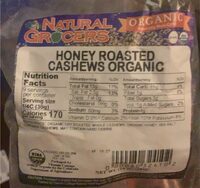 Honey roasted cashews organic