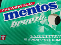 Mentos Gum Blister Breeze Chlorophylle