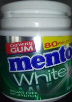 Mentos White Chewing Gum (80 pieces)