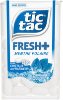 Bonbons tic tac fresh+ goût menthe polaire sans sucres