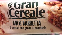 Maxi barretta di cereali con grano e mandorle