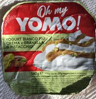 Yogurt bianco più crema e granella di pistacchio