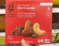 Hot cocoa nut and date bars