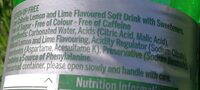 7up, free, flavoured soft drink with sweeteners, lemon and lime