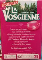 La Vosgienne goût cassis