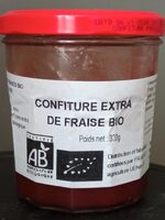 Confiture extra de fraise bio