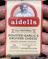 Roasted Garlic & Gruyere Cheese Smoked Chicken Sausage