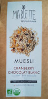 Muesli cranberry chocolat blanc