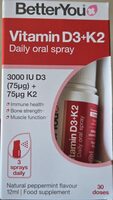 Vitamin D3+K2 Daily Oral Spray