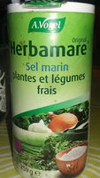 Sel marin plantes et légumes frais