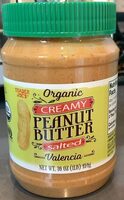 Organic creamy peanut butter salted