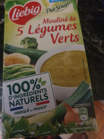 Pur soup' mouliné de 5 légumes verts