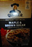 Quaker Maple And Brown Sugar Instant oatmeal