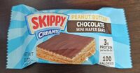 Peanut butter chocolate mini wafer bars
