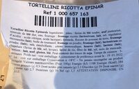 Tortellini Ricotta Epinard