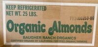 Organic almonds