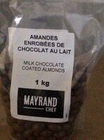 Amandes enrobées de chocolat au lait