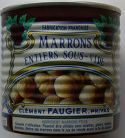 MARRONS entiers sous-vide