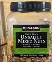 Kirkland  unsalted mixed nuts