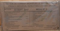 RCIR - Menu N° 3