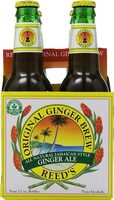 Reeds original ginger brew soda pack