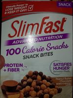 Peanut butter chocolate flavored advanced nutrition snack bites