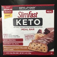 Whipped peanut butter chocolate meal bar