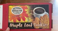 Maple leaf cookies