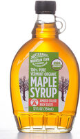 Vermont Organic Maple Syrup Grade A Amber Color Rich Taste