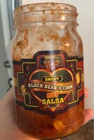 Sweet black bean and corn hot salsa