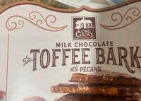 Milk chocolate toffee bark with pecans