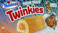 Hostess Tiger Tails Golden Sponge Cake With Orange Creme Filling Twinkies
