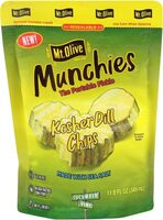 Kosher dill pickle chips munchies