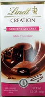 Lindt, molten lava cake milk chocolate