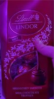 Lindor milk chocolate truffles