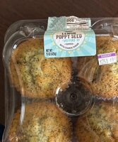 Lemon Poppy Seed Muffins topped with coarse sugar