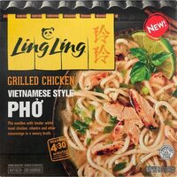 Grilled chicken vietnamese style pho