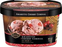 Amaretto cherry cordial ice cream