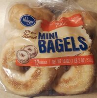 Plain Mini Bagels, pre-sliced