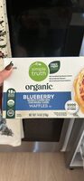 Organic blueberry waffles