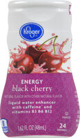Black cherry energy liquid water enhancer
