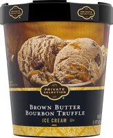 Brown butter bourbon truffle ice cream