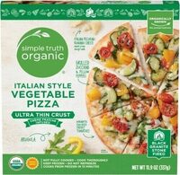Italian style vegetable pizza