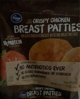 Crispy chicken breast patties