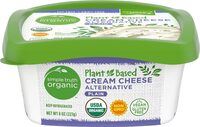 Plant-based plain cream cheese alternative