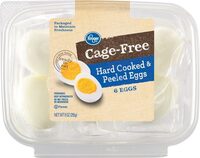 Cage free hard cooked & peeled eggs