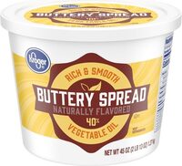Vegetable oil buttery spread