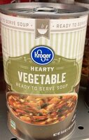 Hearty vegetable ready to serve soup