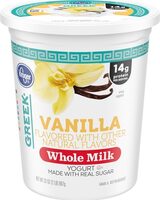 Whole milk vanilla greek yogurt