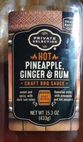 Hot pineapple ginger rum craft barbecue sauce